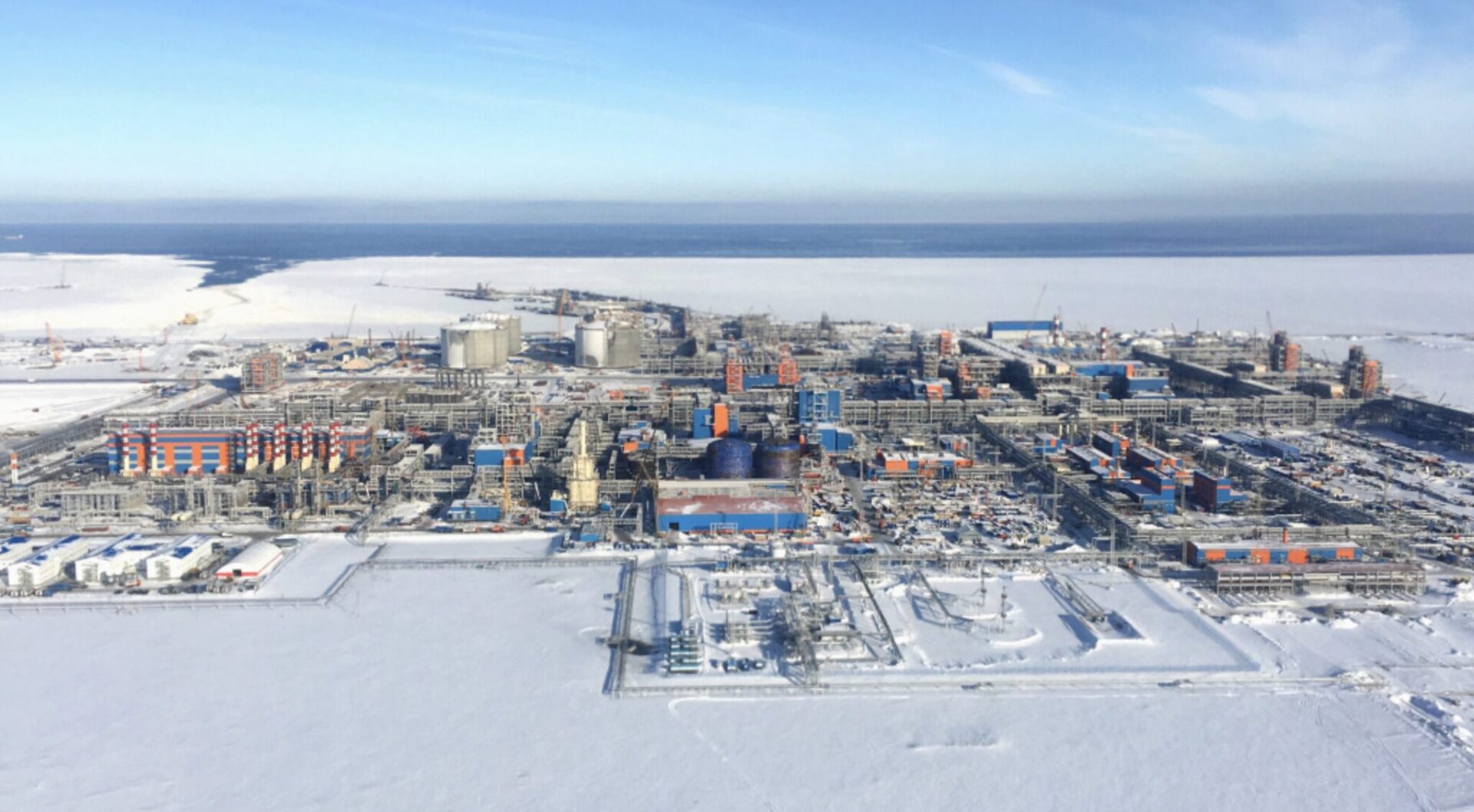 Russian LNG production at the Yamal LNG project
