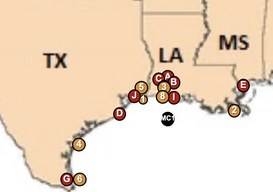 US LNG Export Terminals Gulf Coast Map | Global LNG Hub US LNG export terminals on the Gulf Coast showing existing and approved LNG projects in Texas and Louisiana