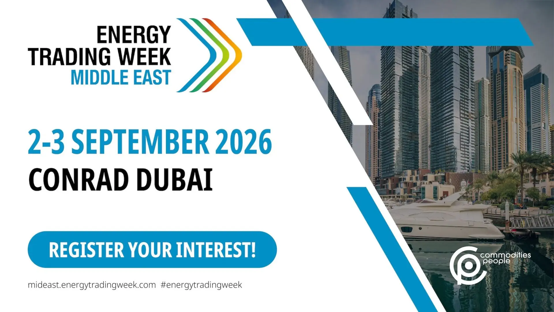 Energy Trading Week Middle East event image with LNG and energy trading forum Dubai