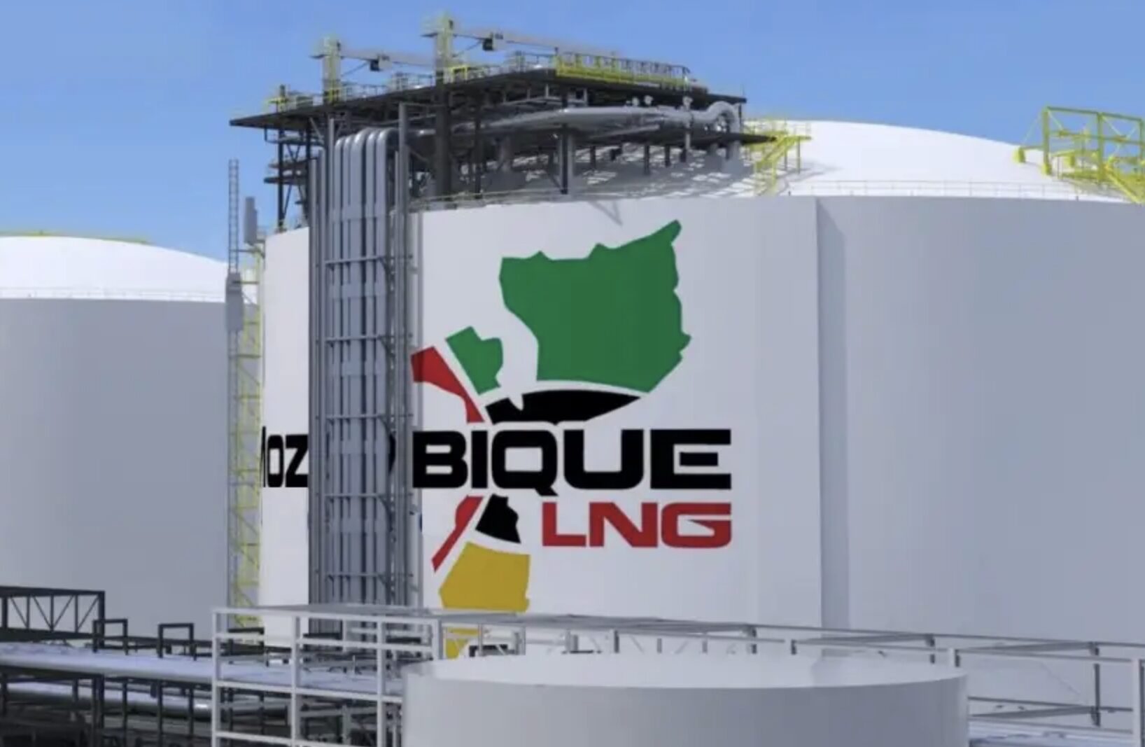 Biokos LNG storage tank at the Bintuni Bay LNG project in Indonesia supporting the Global LNG market