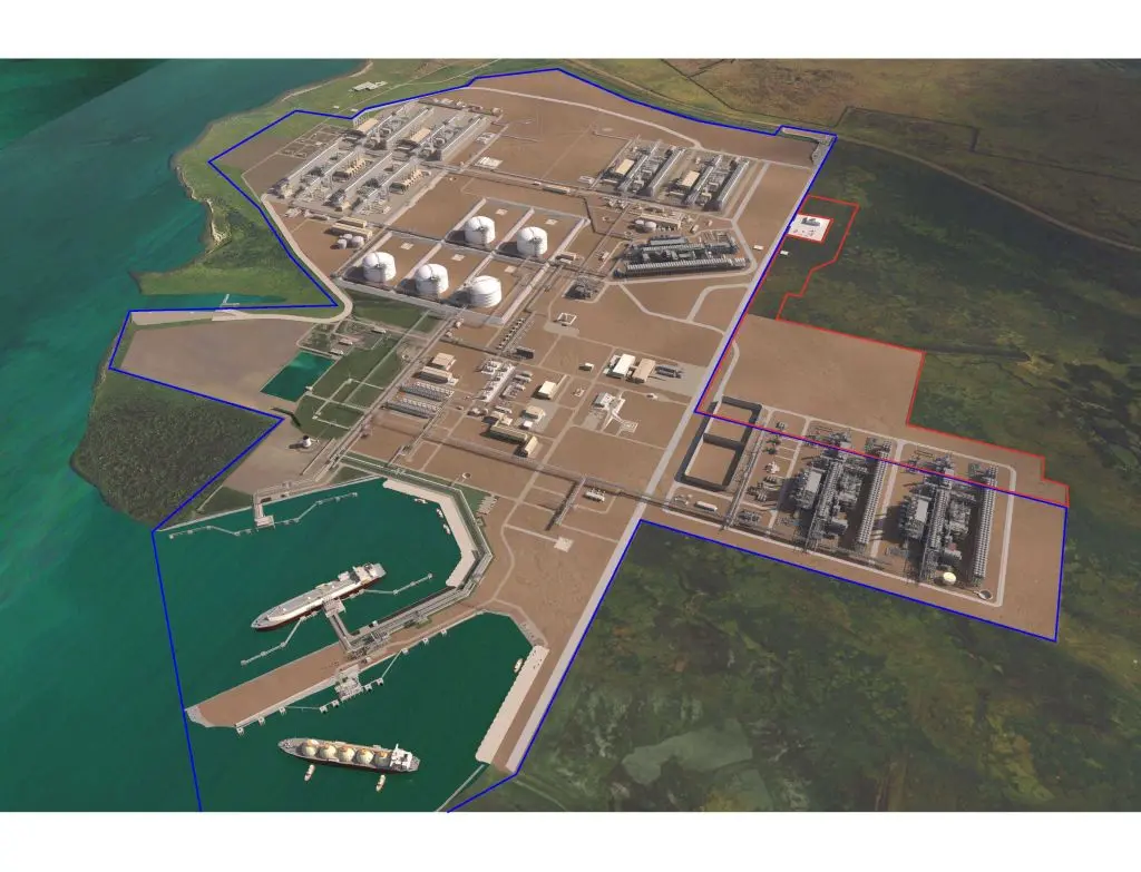 Sabine Pass LNG export terminal expansion layout (Stage 5)