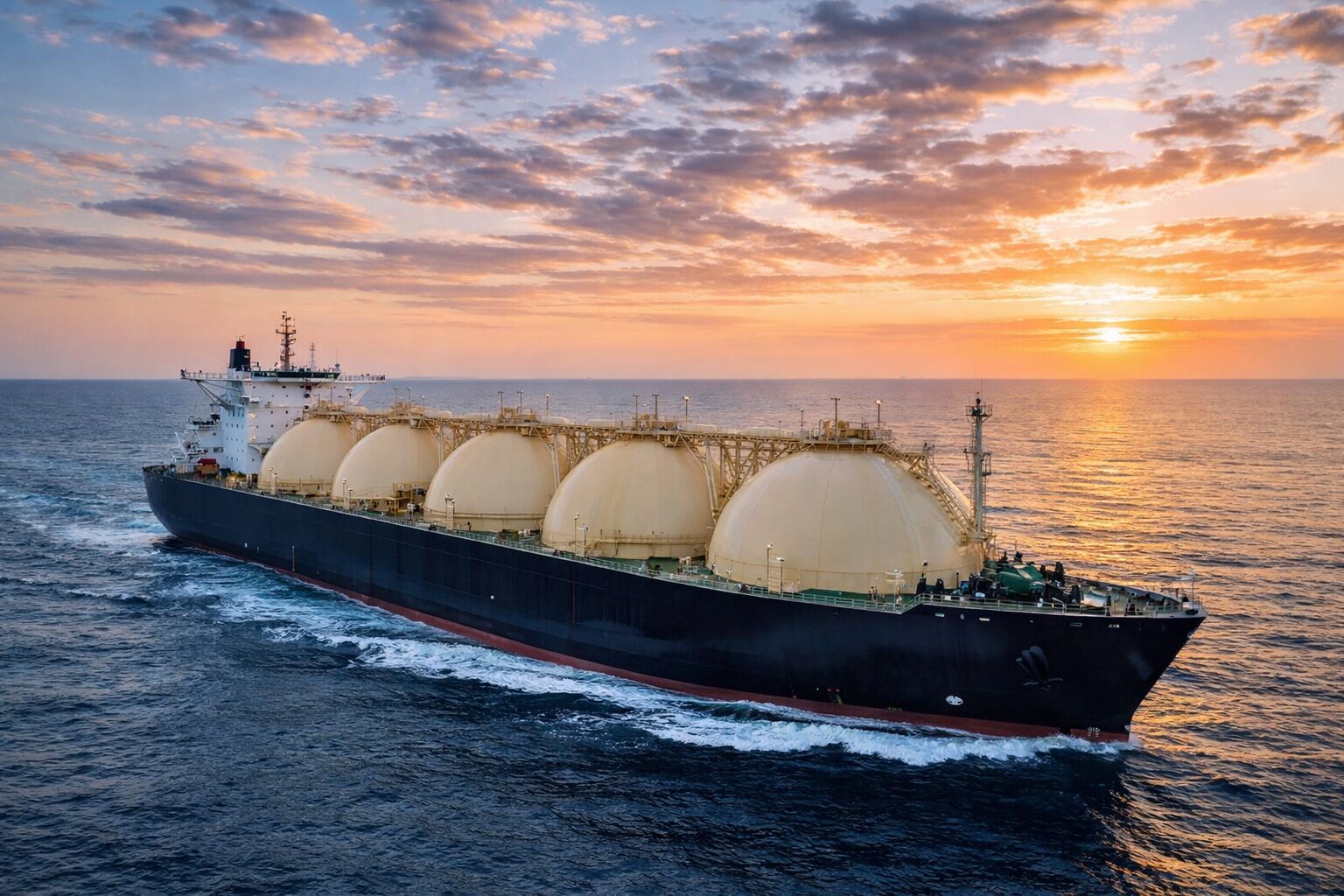 Ras Laffan LNG tanker transporting liquefied natural gas