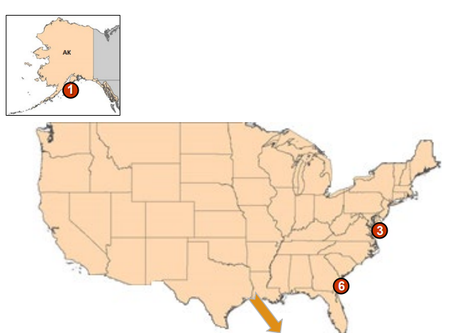 US LNG export terminals map September 2026